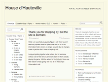 Tablet Screenshot of housedhauteville.com